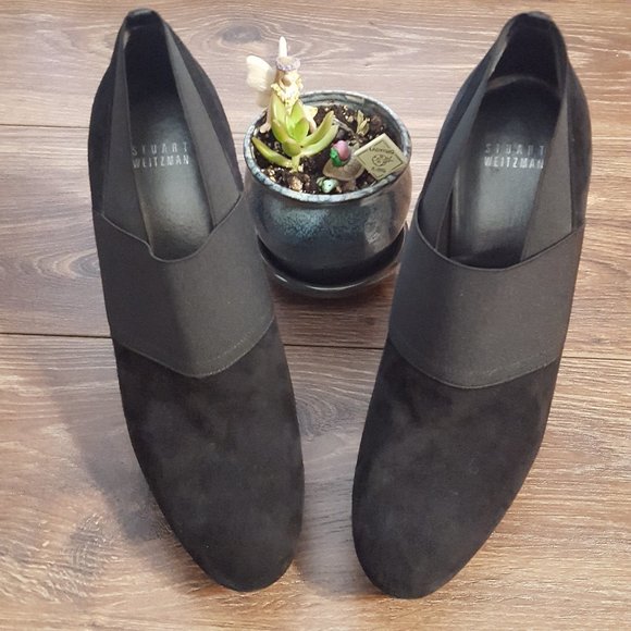 Stuart Weitzman Black Suede High Heels Shoes - Picture 3 of 8